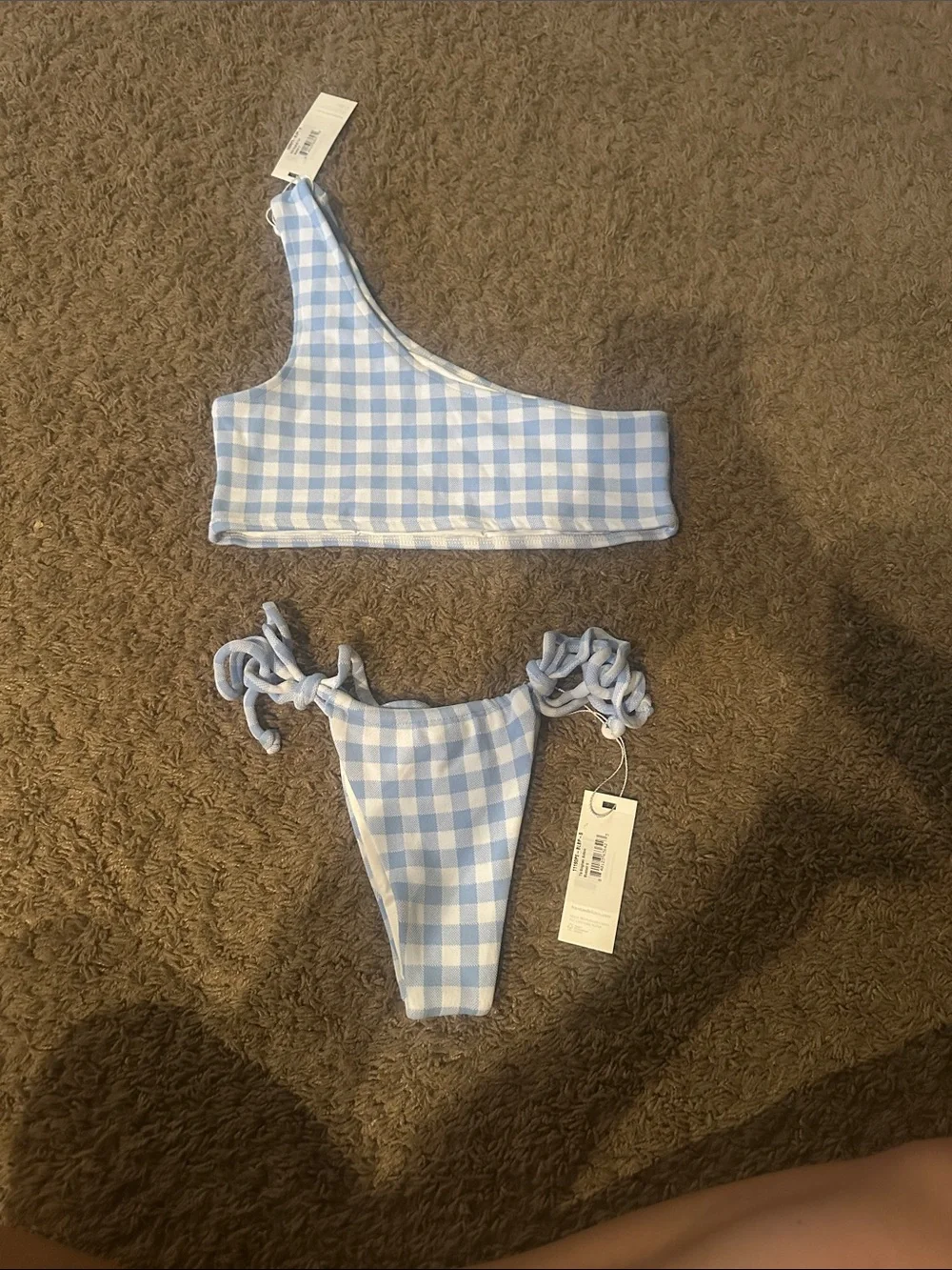 Light Blue Gingham bikini set from Frankie bikinis